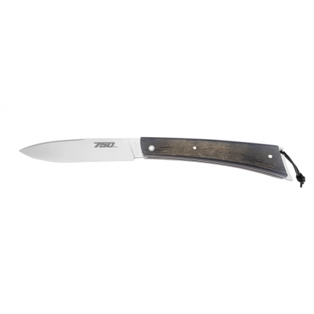Couteau Le 750 - Croûte de buffle noir