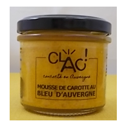 Tartinable apéritif Bio "Mousse de Carotte au Bleu d'Auvergne"
