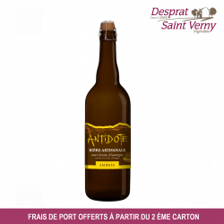 Bière ambrée artisanale Antidote (Pack de 6 bouteilles de 75 cl)