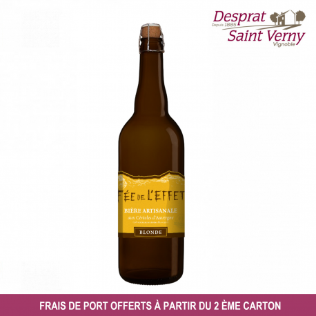 Bière blonde artisanale Fée de l'effet (Pack de 6 bouteilles de 75 cl) Bière blonde artisanale Fée de l'effet (Pack de 6 bouteilles de 75 cl)
