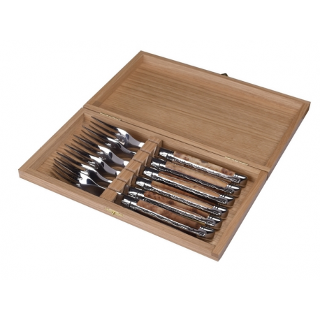 Coffret de 6 fourchettes Laguiole Prestige - Loupe de cade