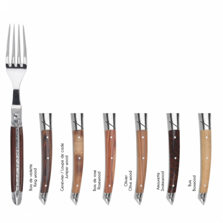 Coffret de 6 fourchettes Le Thiers Prestige - Bois assortis 1