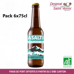 Bière artisanale BIO Blanche Basaltik (Pack de 6 bouteilles de 75 cl)