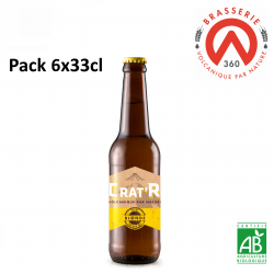 Bière Blonde  BIO CRAT'R Pack 6x33cl