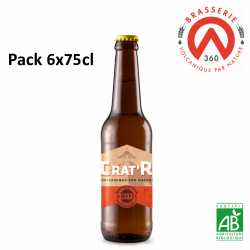 Bière Ambrée BIO CRAT'R Pack 6x75cl