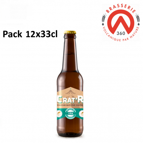 Bière Volcanic Pale Ale CRAT'R Pack 12x33cl Bière Volcanic Pale Ale CRAT'R Pack 12x33cl