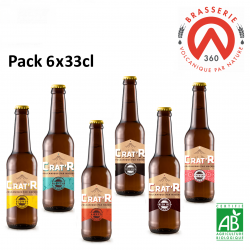 Pack Découverte 6x33cl Bières CRAT'R