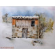 Aquarelle "Maison perdue"