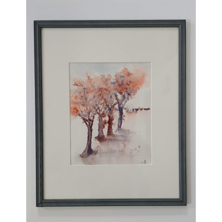 Aquarelle "Fuite"