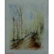 Aquarelle "En randonnée"