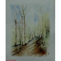 Aquarelle "En randonnée"