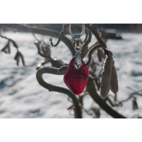 Collier rouge, collection Minérale