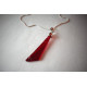 Collier rouge, collection Taillée