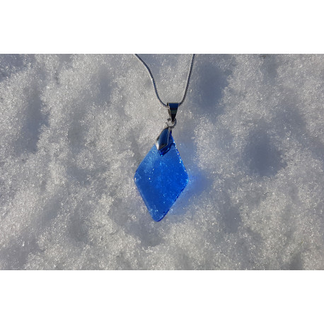 Collier bleu lavande, collection Géorine