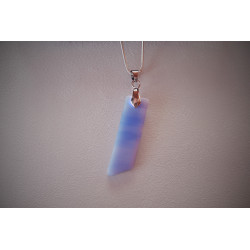 Collier bleu opaque, collection Géorine