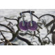 Boucles d'oreilles violettes, collection Minérale