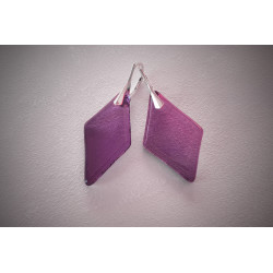 Boucles d'oreilles violettes, collection Géorine