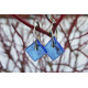 Boucles d'oreilles bleu lavande, collection Géorine