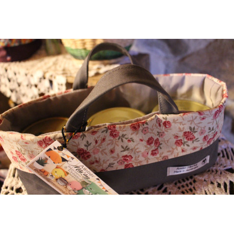 Panier Garni Tissu Petites Fleurs 3 terrines au choix Panier Garni Tissu Petites Fleurs 3 terrines au choix