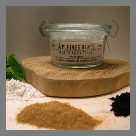 Dentifrice en poudre Menthe poivrée Dentifrice en poudre Menthe poivrée