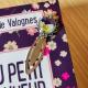 Marque page vintage fleurs séchées naturelles