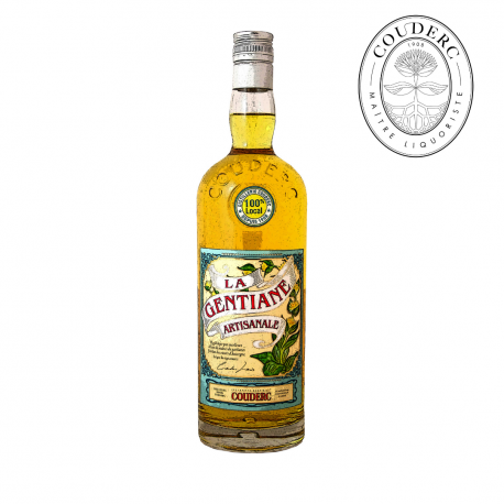 Liqueur Gentiane Couderc "Classique" artisanale 16° (Bouteille 1L)