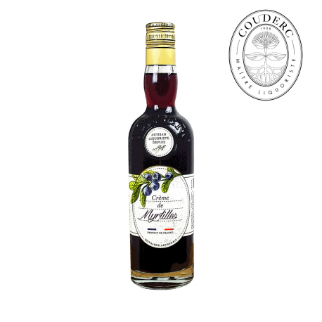 Crème de myrtilles artisanale Couderc 16° (Bouteille 50cl)