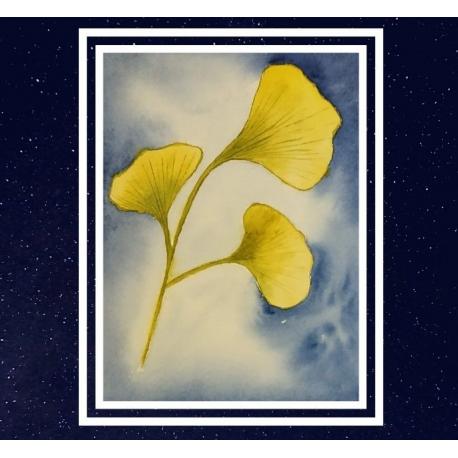 Aquarelle "Ginkgo 4"