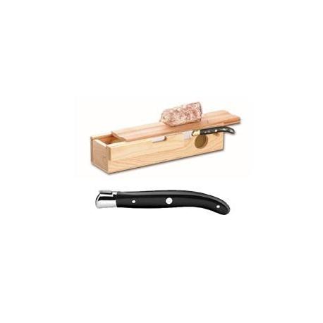 Service à saucisson Laguiole mitre inox manche nacrine