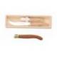 Coffret couteau fromage + tartineur Laguiole mitre laiton
