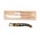 Coffret couteau fromage + tartineur Laguiole mitre laiton