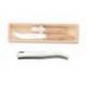 Coffret couteau fromage + tartineur Laguiole plein manche