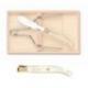Coffret lyre à foie gras Laguiole mitre laiton