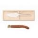 Coffret pelle à tarte Laguiole mitre laiton