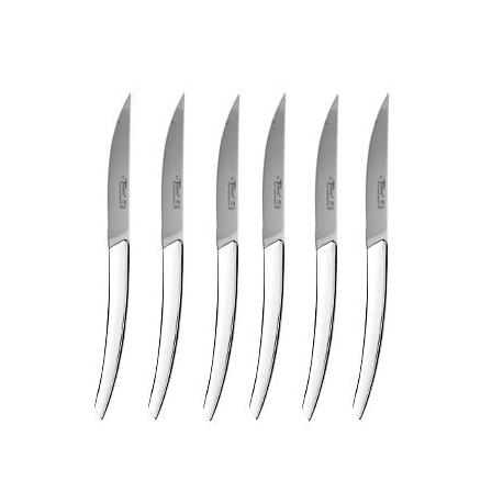 Coffret hêtre 6 couteaux à steak Le Thiers® manche inox