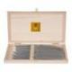 Coffret hêtre 6 couteaux à steak Le Thiers® manche inox