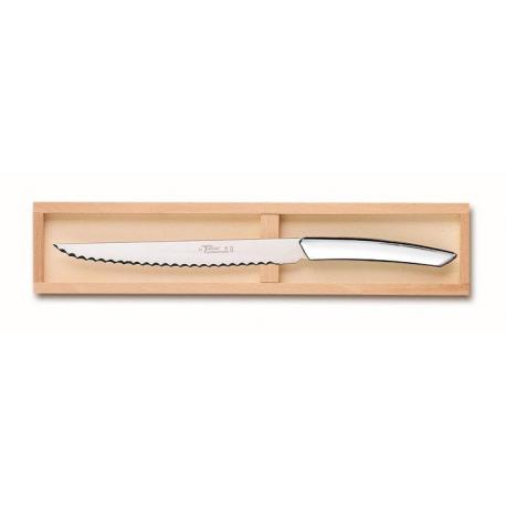 Coffret hêtre couteau à pain Le Thiers® manche inox