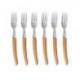 Coffret hêtre 6 fourchettes à steak Le Thiers® manche bois