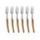Coffret hêtre 6 fourchettes à steak Le Thiers® manche bois