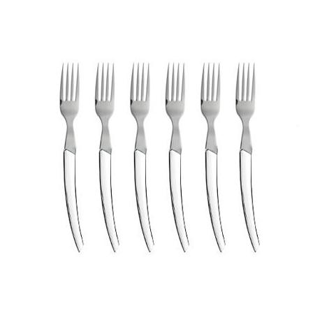 Coffret hêtre 6 fourchette à steak Le Thiers® manche inox
