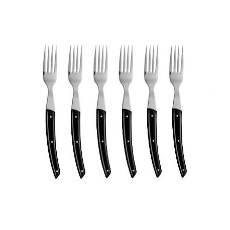 Coffret hêtre 6 fourchettes à steak Le Thiers® manche nacrine