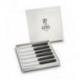 Coffret 6 couteaux à steak Navette 6.16 manche nacrine