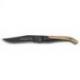 Couteau de poche Liner Lock Laguiole lame noire manche bois classique