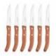Piano 6 couteaux steak Grillade manche bois