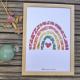 Affiche herbier arc-en-ciel