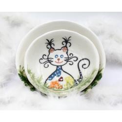 Assiette enfant chat