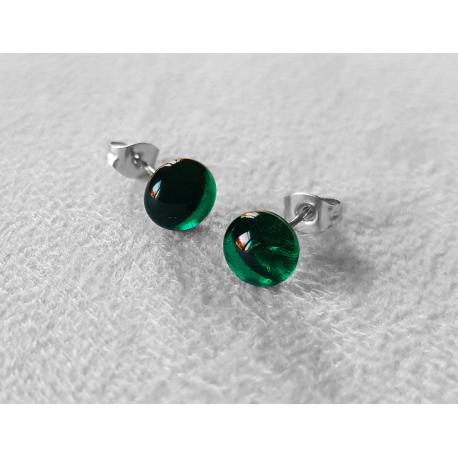 Boucles d'oreilles vertes, discrètes Boucles d'oreilles vertes, discrètes