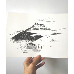 Affiche Puy-de-Dôme format A4