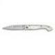 Couteau pliant Saint-Jacques de Compostelle corne claire lame damas