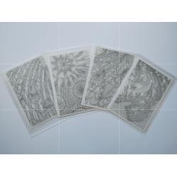 lot cartes postales 4 Saisons